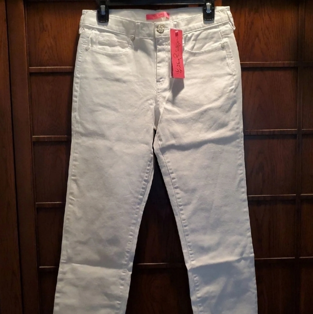 NWT Lilly Pulitzer Nolynn High Rise Slim Jean, 6.
